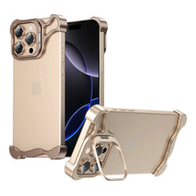 Load image into Gallery viewer, Metal Frameless Bumper Lens Holder Shockproof Case for IPhone 17 Air 16 15 14 Pro Max 16Pro 17Pro Heat Dissipation Phone Cover