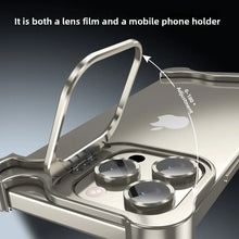 Load image into Gallery viewer, Metal Frameless Bumper Lens Holder Shockproof Case for IPhone 17 Air 16 15 14 Pro Max 16Pro 17Pro Heat Dissipation Phone Cover