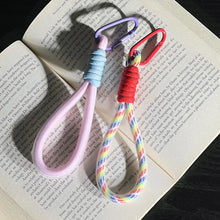 Load image into Gallery viewer, Mesh Mobile Phone Rope Lanyard Keychain Decorative Cord Accessories Wrist Strap
