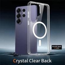 Load image into Gallery viewer, Crystal Clear Transparent Acrylic Phone Case for Samsung S26 S25 S24 S23 S22 S21 Ultra Plus FE for Magsafe Cases Accessories
