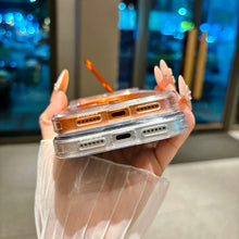 Load image into Gallery viewer, New Transparent Acrylic Metal Lens Holder Phone Case for iPhone 18 17 13 12 Pro Max 16 15 14 Plus for Magsafe Magnetic Cover
