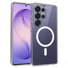 Load image into Gallery viewer, Crystal Clear Transparent Acrylic Phone Case for Samsung S26 S25 S24 S23 S22 S21 Ultra Plus FE for Magsafe Cases Accessories
