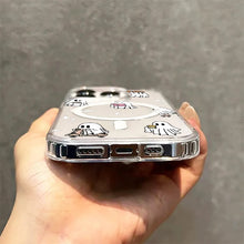 Load image into Gallery viewer, Magnetic Halloween Ghost Print Phone Case for Samsung Galaxy S21 S22 S23 S24 S25 Plus Ultra S21 FE Wireless Charge Acrylic Cover
