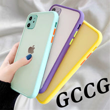 Load image into Gallery viewer, Matte Silicone Bumper Phone Case for iphone 12, 13 Pro XR X XS Max
